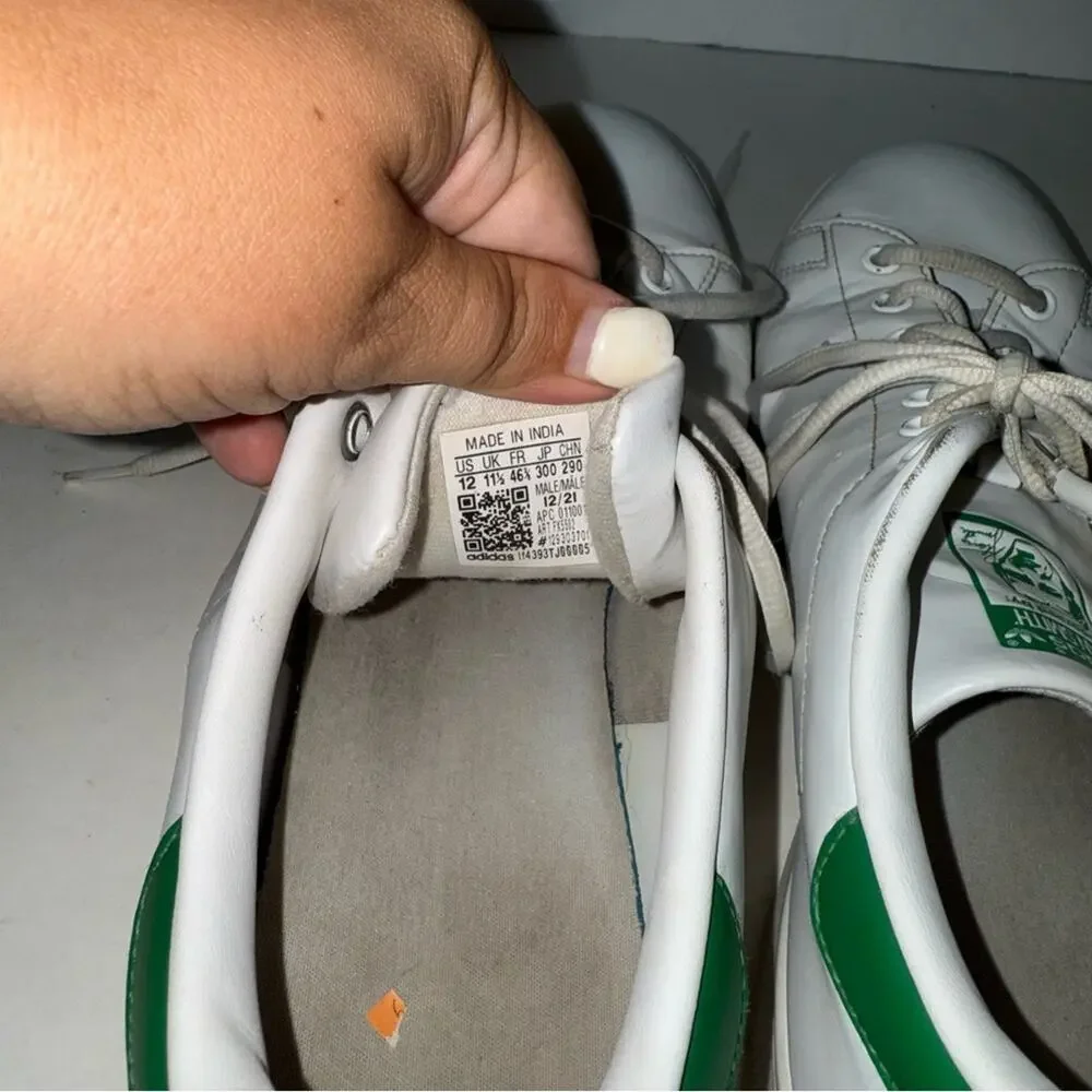 VNTG ADIDAS Stan Smith White and Green Sneakers 12
